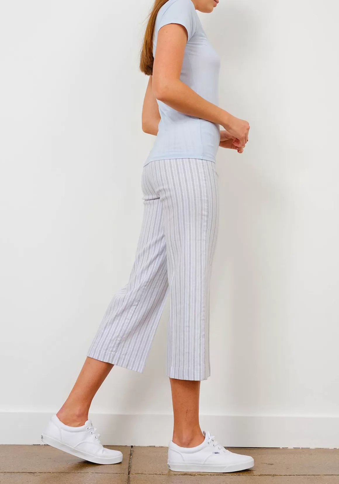 Alex Stripes Grey And Blue | Avenue Montaigne Shop