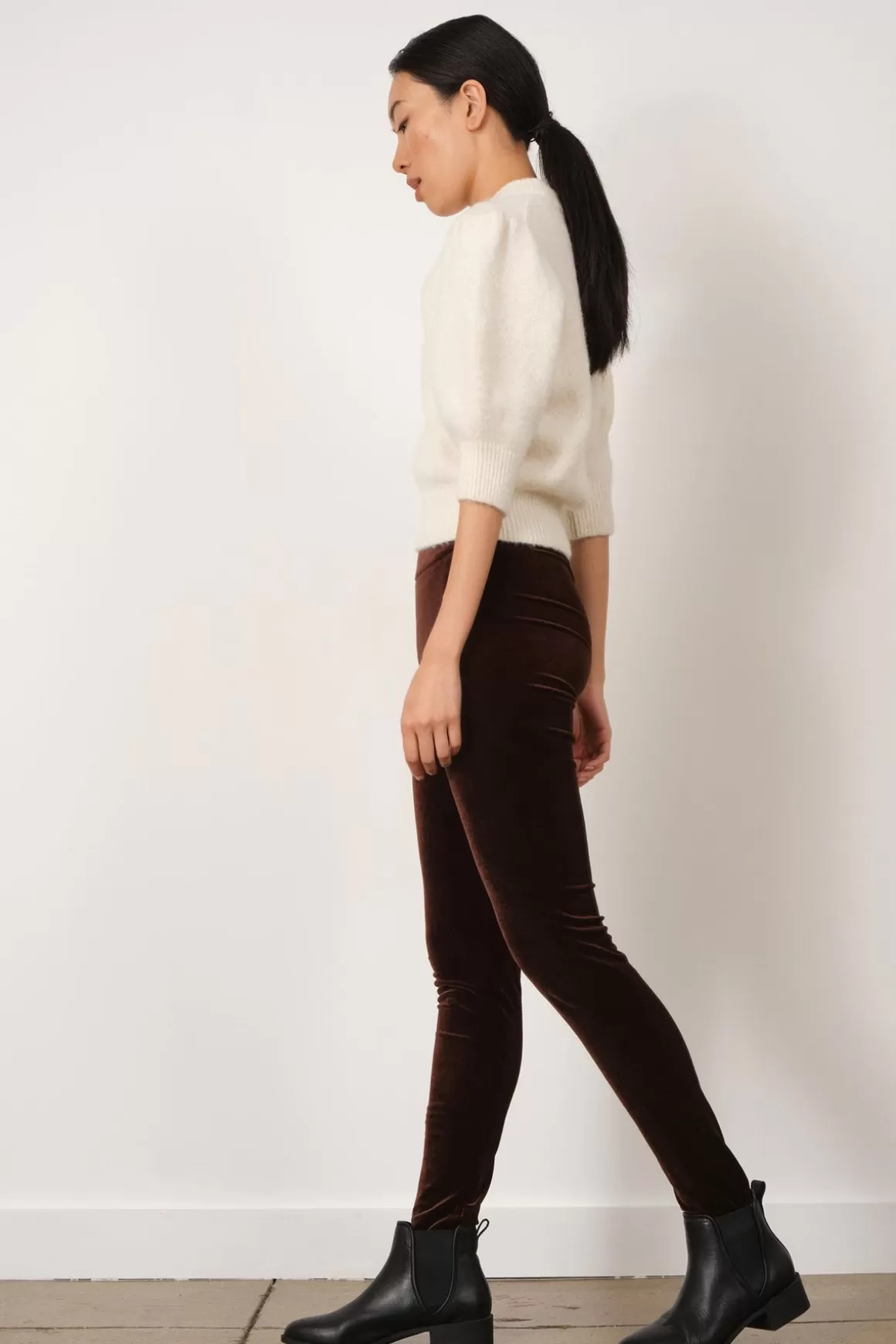 Pull On Skinny Velvet | Avenue Montaigne Outlet